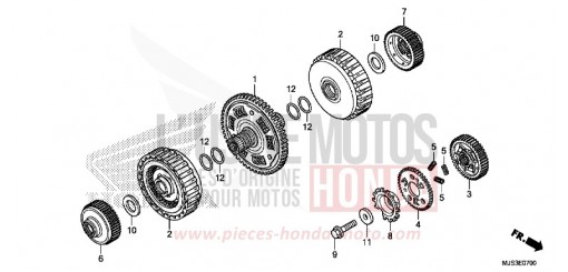 EMBRAYAGE NC750JH de 2017